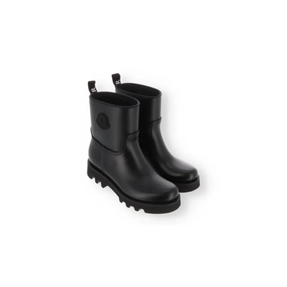 Moncler Ginette Black Rain Boots, SIZE 36 - Picture 1 of 8